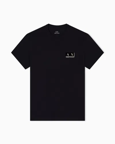 Armani Exchange Regular Fit T-shirts In Black
