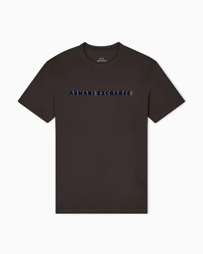 Armani Exchange Regular Fit T-shirts In Brown