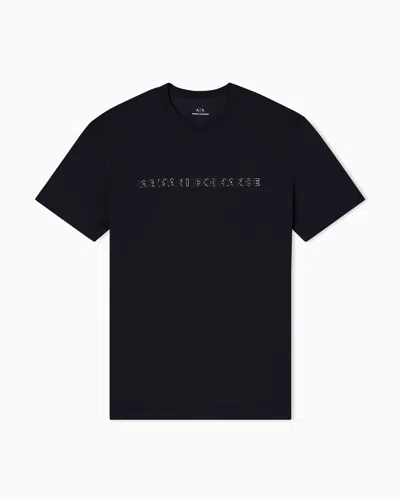 Armani Exchange Regular Fit T-shirts In Black