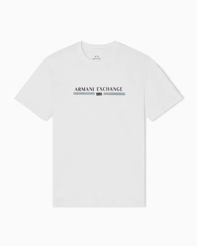 Armani Exchange Regular Fit T-shirts In White