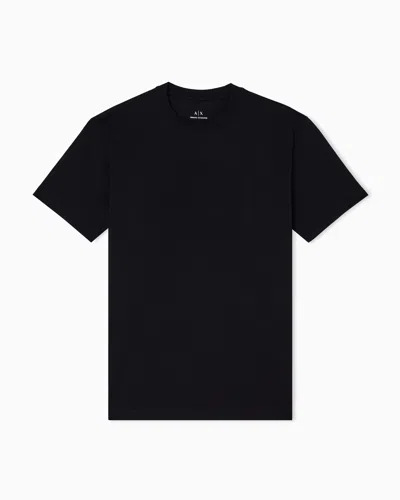 Armani Exchange Regular Fit T-shirts In Black