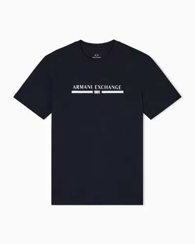 Armani Exchange Regular Fit T-shirts In Blue