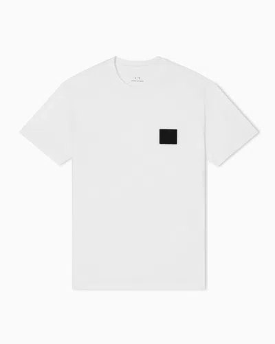 Armani Exchange Regular Fit T-shirts In White