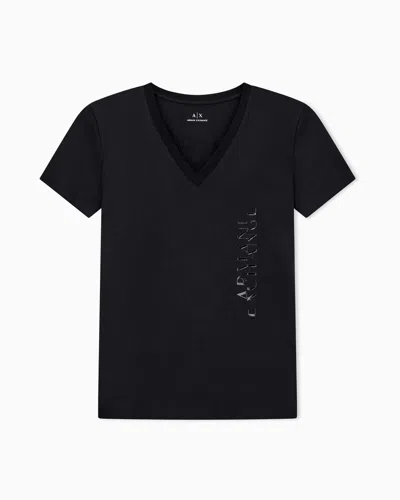 Armani Exchange Regular Fit T-shirts In Black