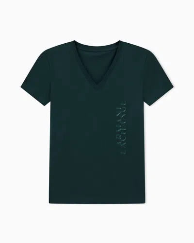 Armani Exchange Regular Fit T-shirts In Blue