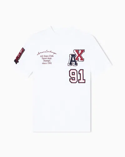 Armani Exchange Regular Fit T-shirts In White