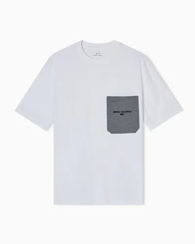 Armani Exchange Regular Fit T-shirts In White