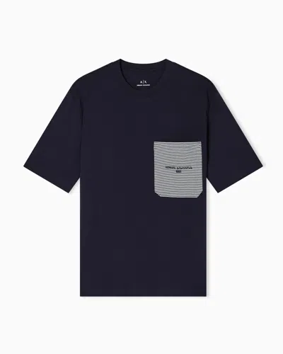 Armani Exchange Regular Fit T-shirts In Blue