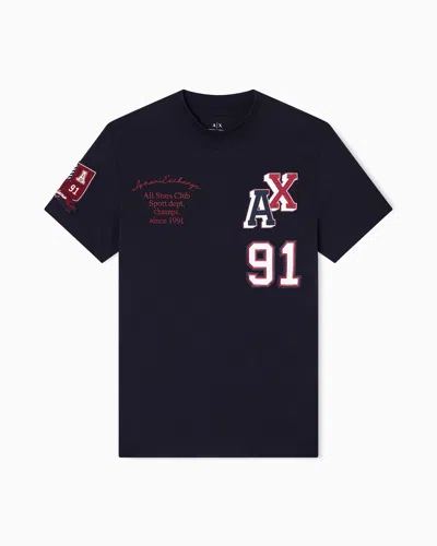 Armani Exchange Regular Fit T-shirts In Multi