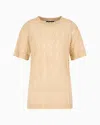 Armani Exchange Regular Fit T-shirts In Beige