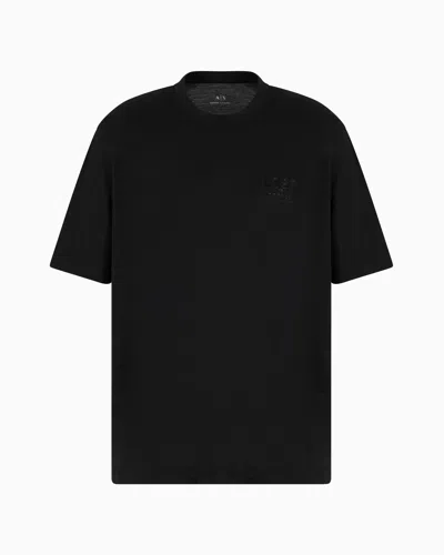 Armani Exchange Regular Fit T-shirts In Black