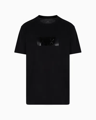 Armani Exchange Regular Fit T-shirts In Black
