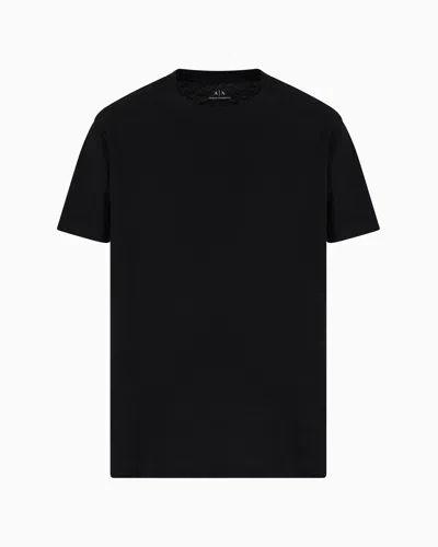 Armani Exchange Regular Fit T-shirts In Black
