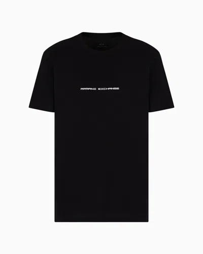 Armani Exchange Regular Fit T-shirts In Black