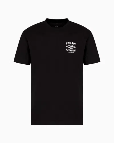 Armani Exchange Regular Fit T-shirts In Black