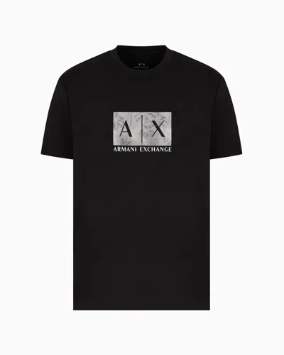 Armani Exchange Regular Fit T-shirts In Black