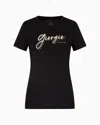 Armani Exchange Regular Fit T-shirts In Black