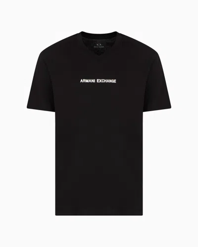 Armani Exchange Regular Fit T-shirts In Black