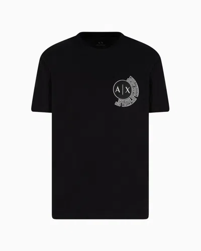 Armani Exchange Regular Fit T-shirts In Black