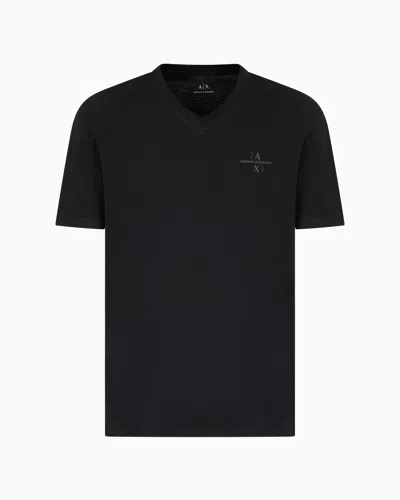 Armani Exchange Regular Fit T-shirts In Black