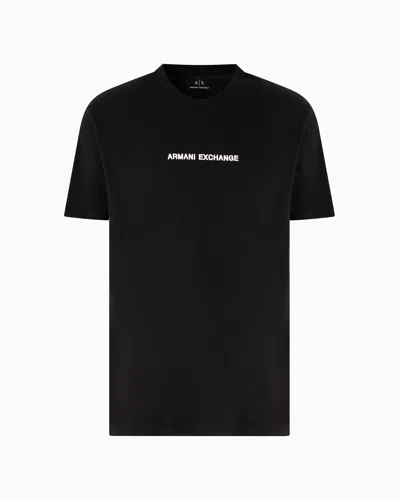 ARMANI EXCHANGE REGULAR FIT T-SHIRT WITH LOGO PRINT ON THE CHEST