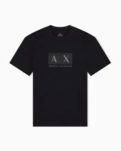 Armani Exchange Regular Fit T-shirts In Black