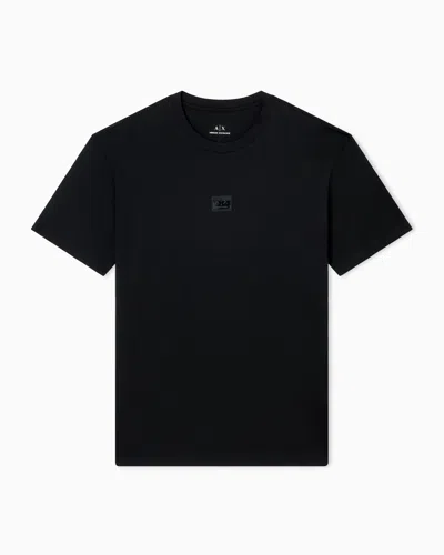 Armani Exchange Regular Fit T-shirts In Black