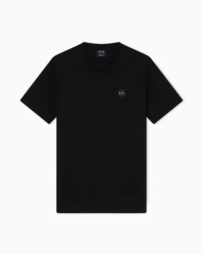 Armani Exchange Regular Fit T-shirts In Black