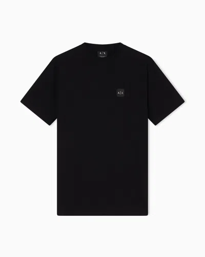 Armani Exchange Regular Fit T-shirts In Black