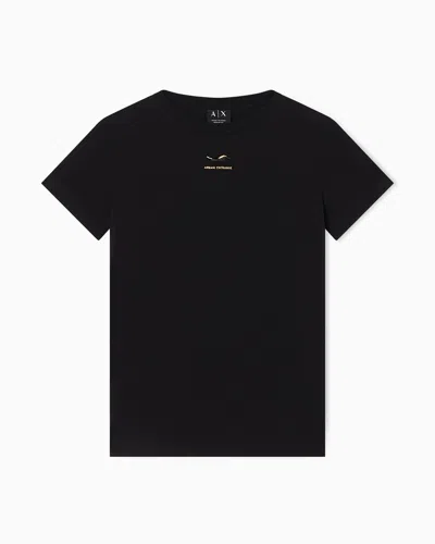 Armani Exchange Regular Fit T-shirts In Black