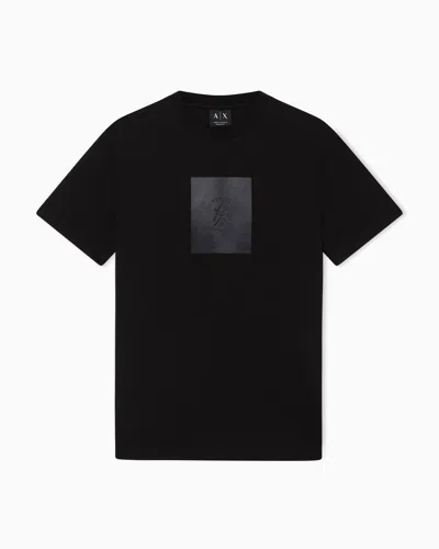 Armani Exchange Regular Fit T-shirts In Black