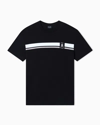 Armani Exchange Regular Fit T-shirts In Black