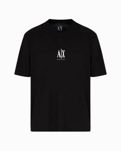 Armani Exchange Regular Fit T-shirts In Black