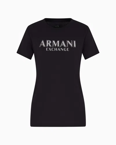 Armani Exchange Regular Fit T-shirts In Black