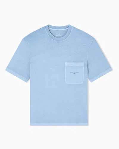 Armani Exchange Regular Fit T-shirts In Blue