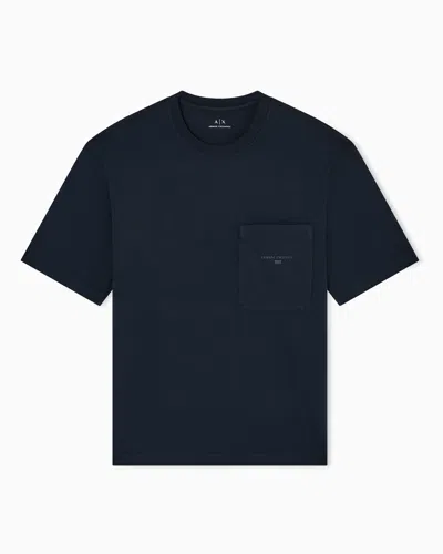 Armani Exchange Regular Fit T-shirts In Blue