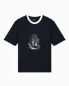 Armani Exchange Regular Fit T-shirts In Blue