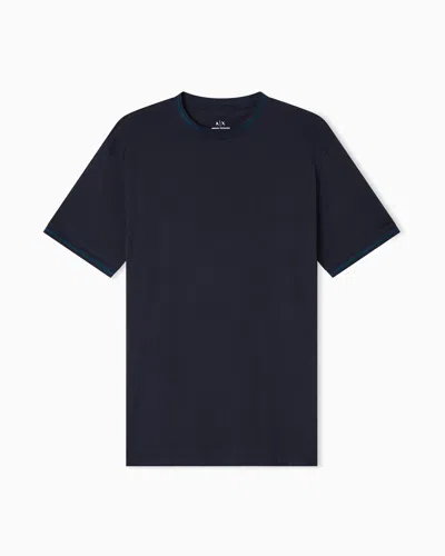 Armani Exchange Regular Fit T-shirts In Blue
