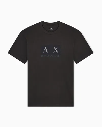 Armani Exchange Regular Fit T-shirts In Black