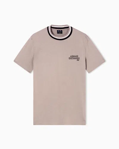Armani Exchange Regular Fit T-shirts In Gray