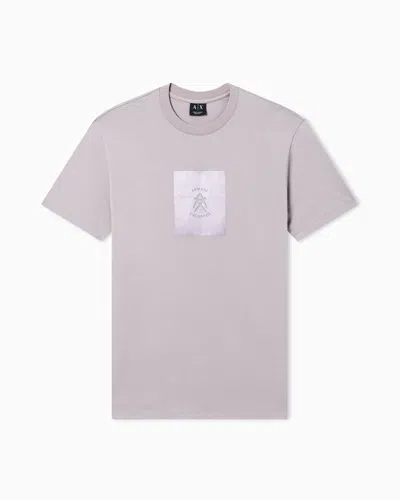 Armani Exchange Regular Fit T-shirts In Gray