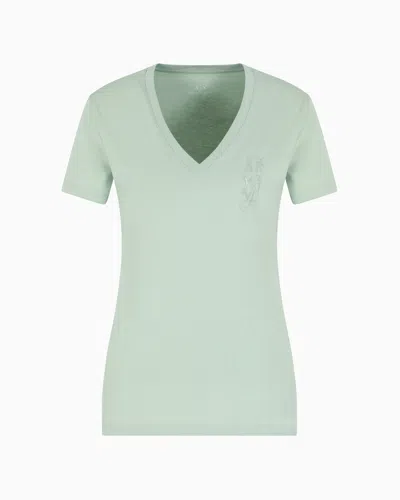 Armani Exchange Regular Fit T-shirts In Green