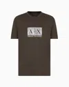 Armani Exchange Regular Fit T-shirts In Green