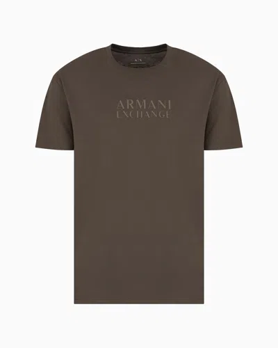 Armani Exchange Regular Fit T-shirts In Green