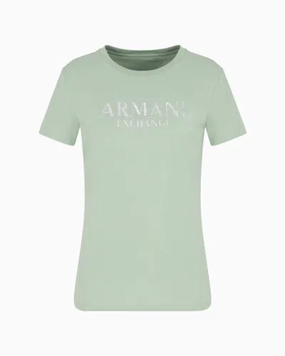 Armani Exchange Regular Fit T-shirts In Green