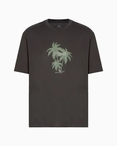 Armani Exchange Regular Fit T-shirts In Green