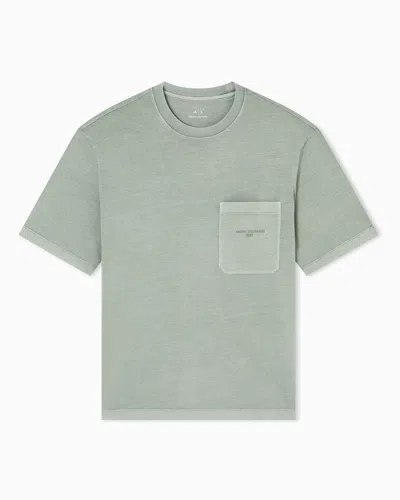 Armani Exchange Regular Fit T-shirts In Green