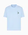 Armani Exchange Regular Fit T-shirts In Hellblau