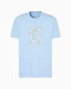 Armani Exchange Regular Fit T-shirts In Hellblau