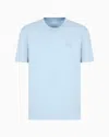 Armani Exchange Regular Fit T-shirts In Light Blue